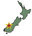 Map showing earthquake location. Map showing earthquake location.